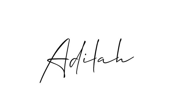 Allison_Script is a professional signature style that is perfect for those who want to add a touch of class to their signature. It is also a great choice for those who want to make their signature more unique. Get Adilah name to fancy signature for free. Adilah signature style 2 images and pictures png