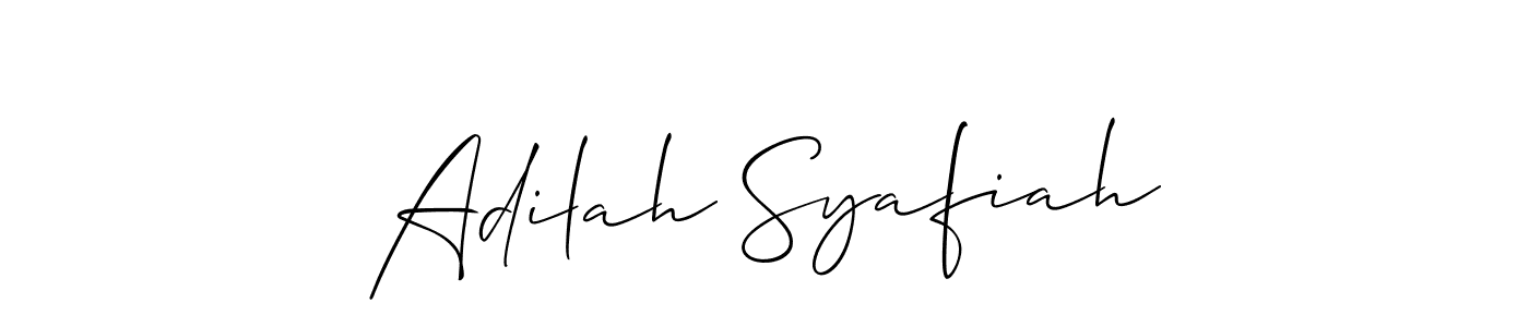 Here are the top 10 professional signature styles for the name Adilah Syafiah. These are the best autograph styles you can use for your name. Adilah Syafiah signature style 2 images and pictures png