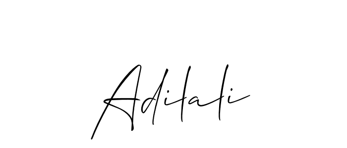 Best and Professional Signature Style for Adilali. Allison_Script Best Signature Style Collection. Adilali signature style 2 images and pictures png