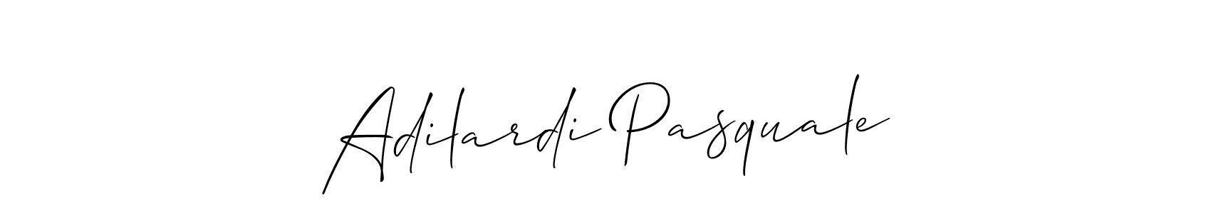 How to make Adilardi Pasquale signature? Allison_Script is a professional autograph style. Create handwritten signature for Adilardi Pasquale name. Adilardi Pasquale signature style 2 images and pictures png