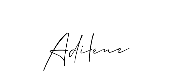 Allison_Script is a professional signature style that is perfect for those who want to add a touch of class to their signature. It is also a great choice for those who want to make their signature more unique. Get Adilene name to fancy signature for free. Adilene signature style 2 images and pictures png