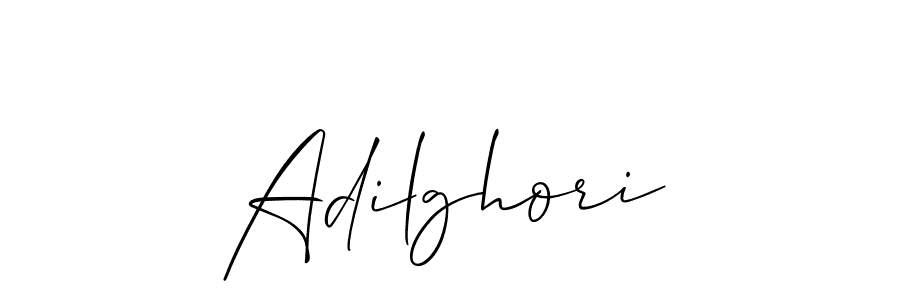 How to make Adilghori signature? Allison_Script is a professional autograph style. Create handwritten signature for Adilghori name. Adilghori signature style 2 images and pictures png