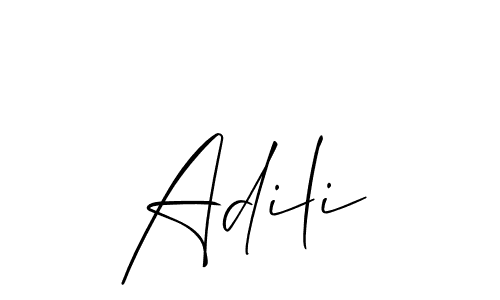 Make a beautiful signature design for name Adili. Use this online signature maker to create a handwritten signature for free. Adili signature style 2 images and pictures png