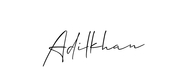 Similarly Allison_Script is the best handwritten signature design. Signature creator online .You can use it as an online autograph creator for name Adilkhan. Adilkhan signature style 2 images and pictures png