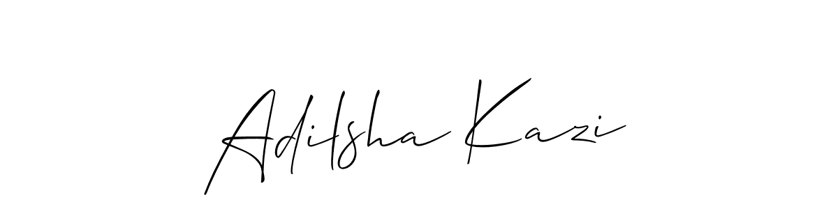 if you are searching for the best signature style for your name Adilsha Kazi. so please give up your signature search. here we have designed multiple signature styles  using Allison_Script. Adilsha Kazi signature style 2 images and pictures png