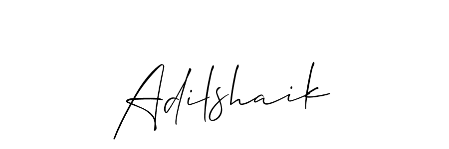Make a beautiful signature design for name Adilshaik. With this signature (Allison_Script) style, you can create a handwritten signature for free. Adilshaik signature style 2 images and pictures png
