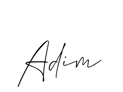 Adim stylish signature style. Best Handwritten Sign (Allison_Script) for my name. Handwritten Signature Collection Ideas for my name Adim. Adim signature style 2 images and pictures png