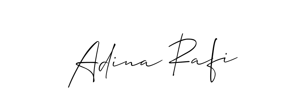 It looks lik you need a new signature style for name Adina Rafi. Design unique handwritten (Allison_Script) signature with our free signature maker in just a few clicks. Adina Rafi signature style 2 images and pictures png