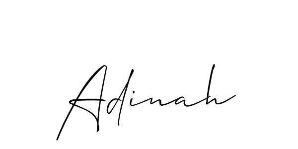 How to make Adinah signature? Allison_Script is a professional autograph style. Create handwritten signature for Adinah name. Adinah signature style 2 images and pictures png