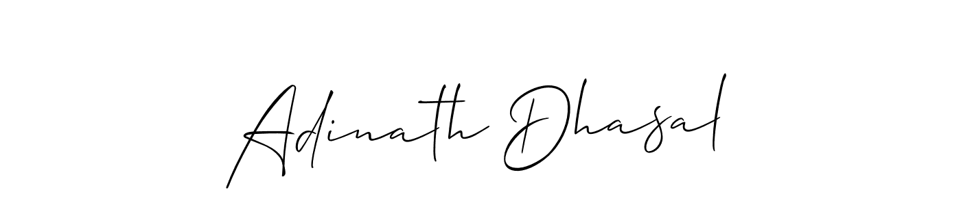 The best way (Allison_Script) to make a short signature is to pick only two or three words in your name. The name Adinath Dhasal include a total of six letters. For converting this name. Adinath Dhasal signature style 2 images and pictures png