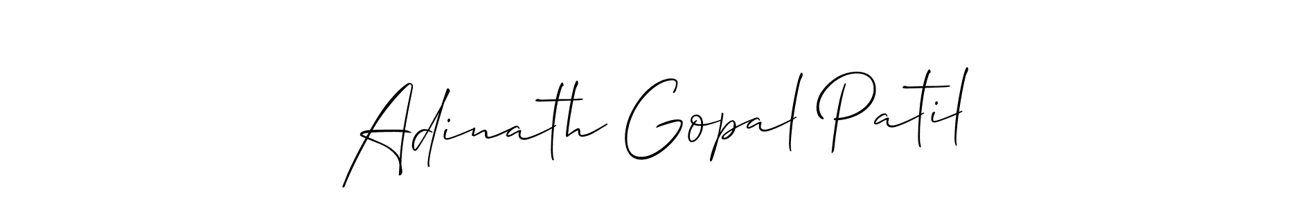 Adinath Gopal Patil stylish signature style. Best Handwritten Sign (Allison_Script) for my name. Handwritten Signature Collection Ideas for my name Adinath Gopal Patil. Adinath Gopal Patil signature style 2 images and pictures png