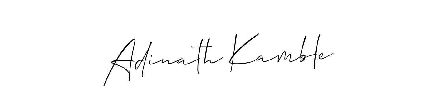 The best way (Allison_Script) to make a short signature is to pick only two or three words in your name. The name Adinath Kamble include a total of six letters. For converting this name. Adinath Kamble signature style 2 images and pictures png