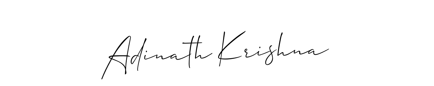 The best way (Allison_Script) to make a short signature is to pick only two or three words in your name. The name Adinath Krishna include a total of six letters. For converting this name. Adinath Krishna signature style 2 images and pictures png