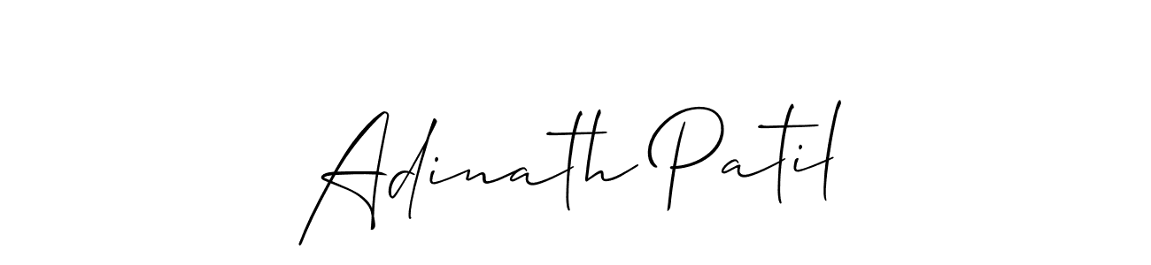 Also we have Adinath Patil name is the best signature style. Create professional handwritten signature collection using Allison_Script autograph style. Adinath Patil signature style 2 images and pictures png