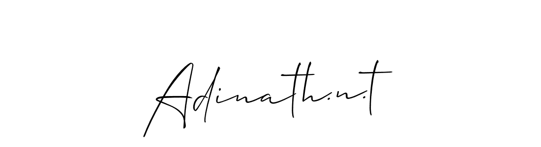 Make a beautiful signature design for name Adinath.n.t. Use this online signature maker to create a handwritten signature for free. Adinath.n.t signature style 2 images and pictures png