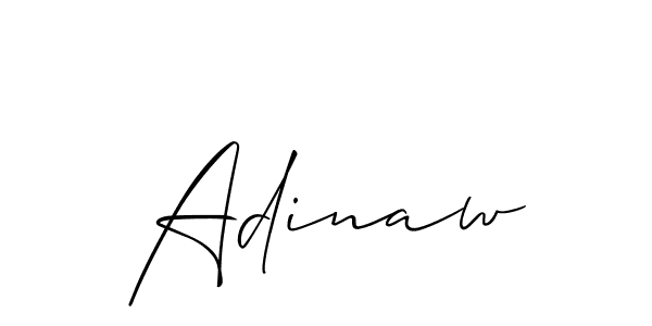 How to Draw Adinaw signature style? Allison_Script is a latest design signature styles for name Adinaw. Adinaw signature style 2 images and pictures png