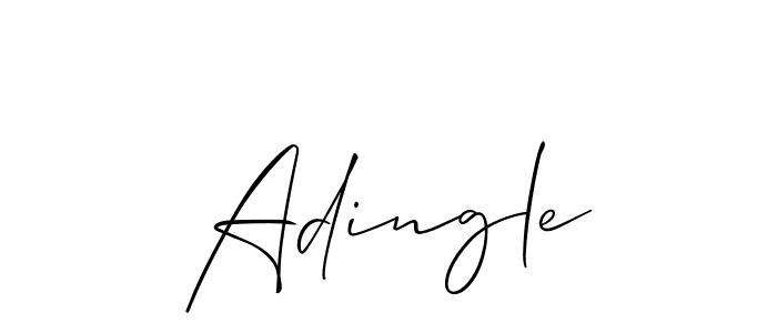 Make a beautiful signature design for name Adingle. With this signature (Allison_Script) style, you can create a handwritten signature for free. Adingle signature style 2 images and pictures png