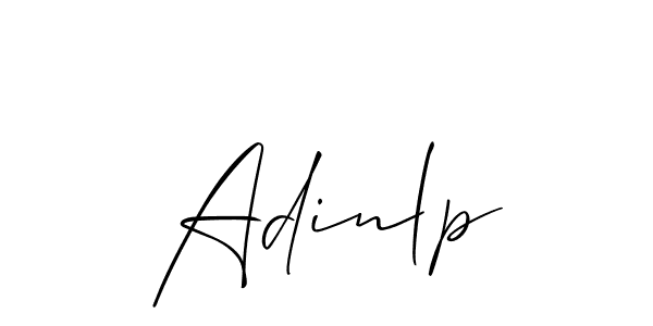 How to Draw Adinlp signature style? Allison_Script is a latest design signature styles for name Adinlp. Adinlp signature style 2 images and pictures png