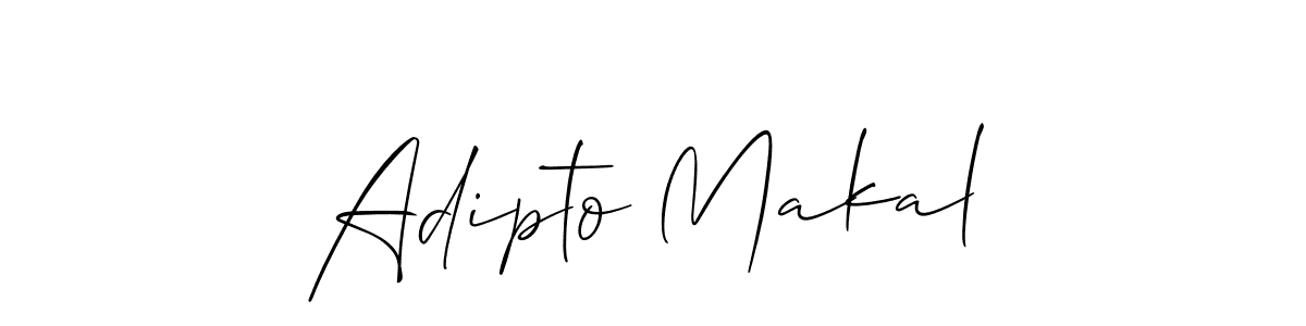 Also we have Adipto Makal name is the best signature style. Create professional handwritten signature collection using Allison_Script autograph style. Adipto Makal signature style 2 images and pictures png