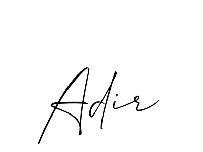 It looks lik you need a new signature style for name Adir. Design unique handwritten (Allison_Script) signature with our free signature maker in just a few clicks. Adir signature style 2 images and pictures png