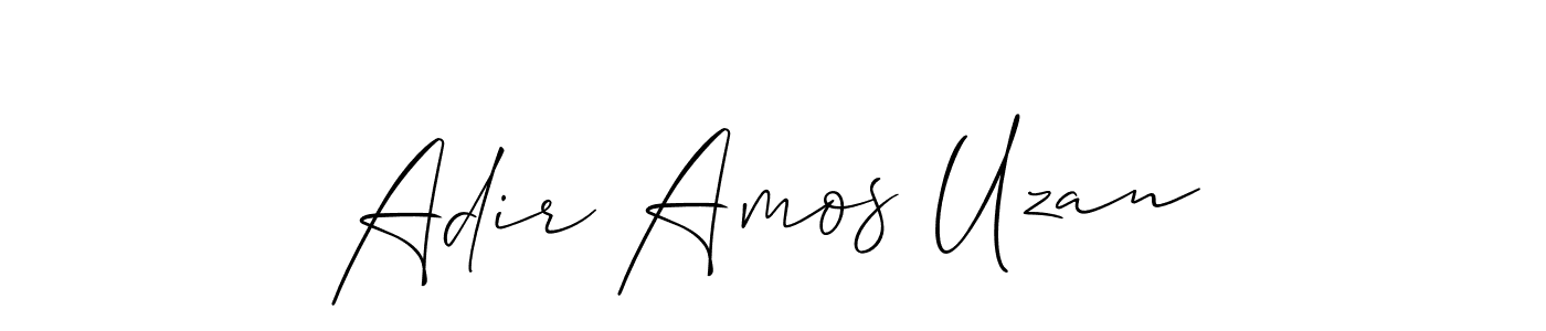 How to make Adir Amos Uzan signature? Allison_Script is a professional autograph style. Create handwritten signature for Adir Amos Uzan name. Adir Amos Uzan signature style 2 images and pictures png