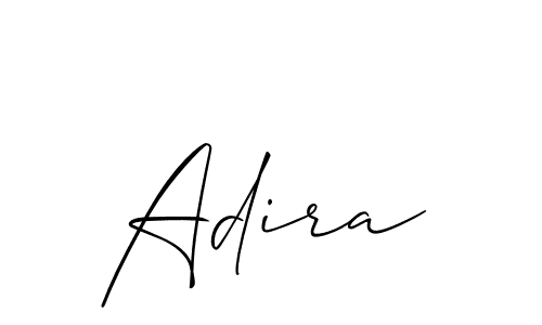 Create a beautiful signature design for name Adira. With this signature (Allison_Script) fonts, you can make a handwritten signature for free. Adira signature style 2 images and pictures png