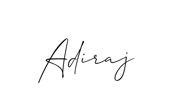 It looks lik you need a new signature style for name Adiraj. Design unique handwritten (Allison_Script) signature with our free signature maker in just a few clicks. Adiraj signature style 2 images and pictures png