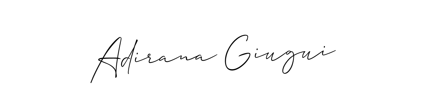 Adirana Giugui stylish signature style. Best Handwritten Sign (Allison_Script) for my name. Handwritten Signature Collection Ideas for my name Adirana Giugui. Adirana Giugui signature style 2 images and pictures png