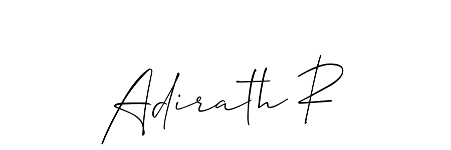 Adirath R stylish signature style. Best Handwritten Sign (Allison_Script) for my name. Handwritten Signature Collection Ideas for my name Adirath R. Adirath R signature style 2 images and pictures png