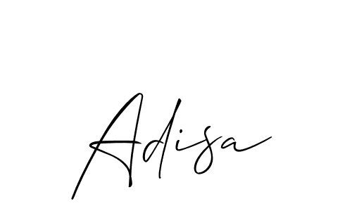 It looks lik you need a new signature style for name Adisa. Design unique handwritten (Allison_Script) signature with our free signature maker in just a few clicks. Adisa signature style 2 images and pictures png