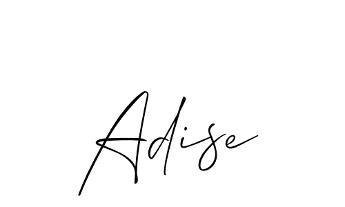 You should practise on your own different ways (Allison_Script) to write your name (Adise) in signature. don't let someone else do it for you. Adise signature style 2 images and pictures png