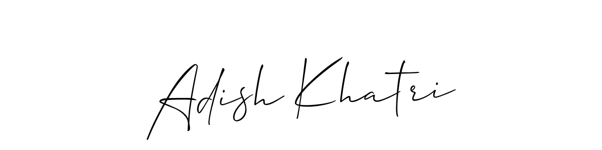 How to make Adish Khatri signature? Allison_Script is a professional autograph style. Create handwritten signature for Adish Khatri name. Adish Khatri signature style 2 images and pictures png