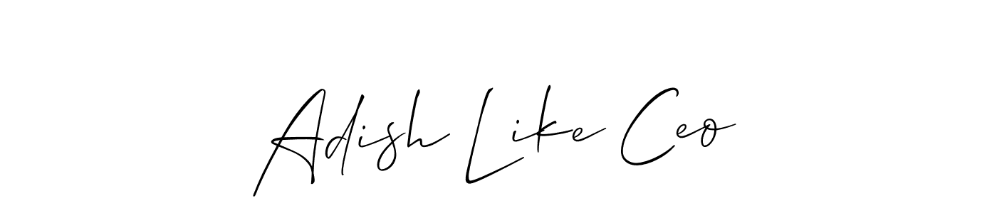 Similarly Allison_Script is the best handwritten signature design. Signature creator online .You can use it as an online autograph creator for name Adish Like Ceo. Adish Like Ceo signature style 2 images and pictures png