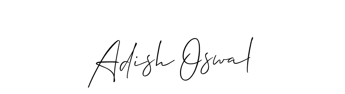 You should practise on your own different ways (Allison_Script) to write your name (Adish Oswal) in signature. don't let someone else do it for you. Adish Oswal signature style 2 images and pictures png