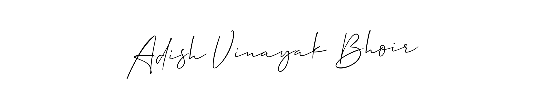 Create a beautiful signature design for name Adish Vinayak Bhoir. With this signature (Allison_Script) fonts, you can make a handwritten signature for free. Adish Vinayak Bhoir signature style 2 images and pictures png