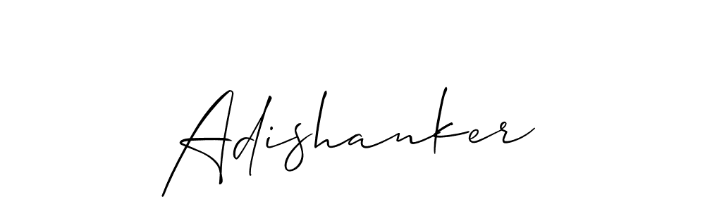 How to make Adishanker name signature. Use Allison_Script style for creating short signs online. This is the latest handwritten sign. Adishanker signature style 2 images and pictures png