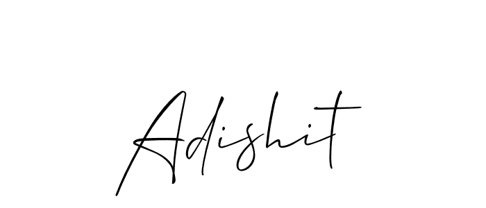 Design your own signature with our free online signature maker. With this signature software, you can create a handwritten (Allison_Script) signature for name Adishit. Adishit signature style 2 images and pictures png