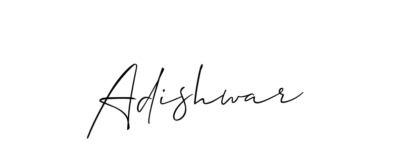 How to make Adishwar signature? Allison_Script is a professional autograph style. Create handwritten signature for Adishwar name. Adishwar signature style 2 images and pictures png