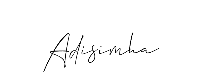 Make a beautiful signature design for name Adisimha. With this signature (Allison_Script) style, you can create a handwritten signature for free. Adisimha signature style 2 images and pictures png