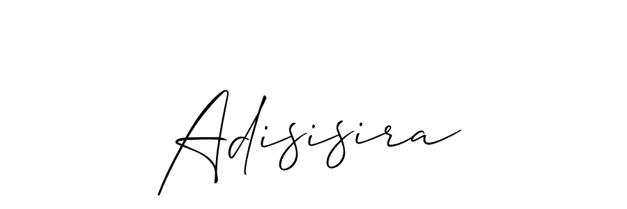 Make a beautiful signature design for name Adisisira. With this signature (Allison_Script) style, you can create a handwritten signature for free. Adisisira signature style 2 images and pictures png