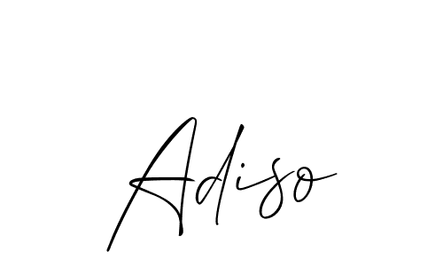 Create a beautiful signature design for name Adiso. With this signature (Allison_Script) fonts, you can make a handwritten signature for free. Adiso signature style 2 images and pictures png