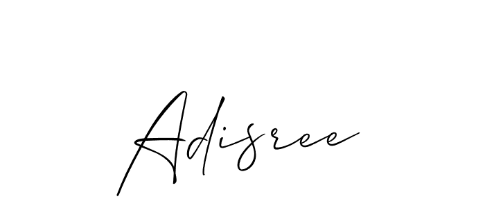 How to Draw Adisree signature style? Allison_Script is a latest design signature styles for name Adisree. Adisree signature style 2 images and pictures png