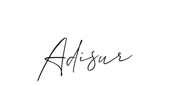 How to Draw Adisur signature style? Allison_Script is a latest design signature styles for name Adisur. Adisur signature style 2 images and pictures png
