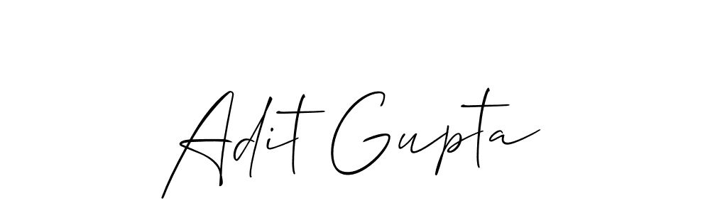 It looks lik you need a new signature style for name Adit Gupta. Design unique handwritten (Allison_Script) signature with our free signature maker in just a few clicks. Adit Gupta signature style 2 images and pictures png