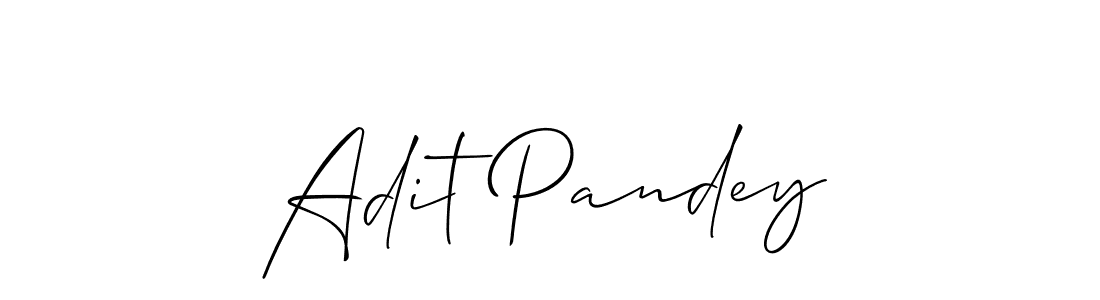 Also You can easily find your signature by using the search form. We will create Adit Pandey name handwritten signature images for you free of cost using Allison_Script sign style. Adit Pandey signature style 2 images and pictures png