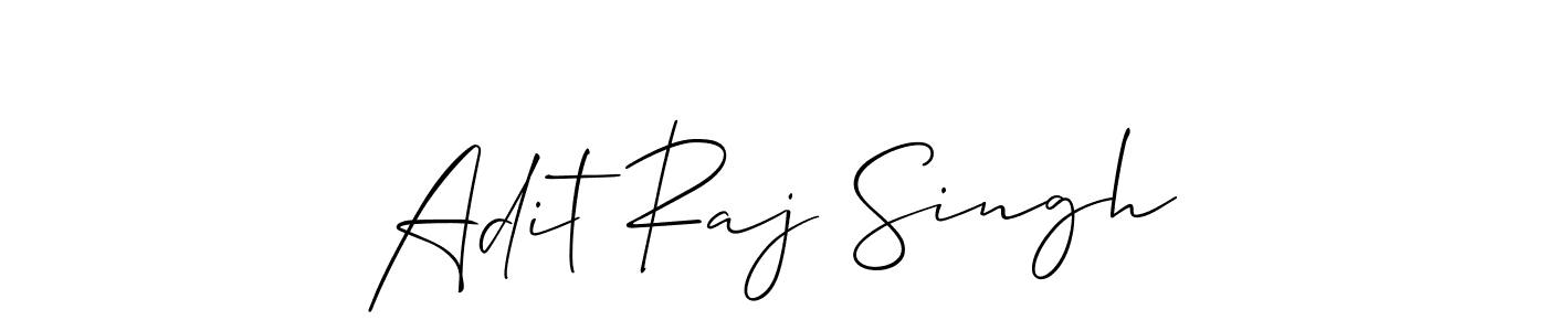 You should practise on your own different ways (Allison_Script) to write your name (Adit Raj Singh) in signature. don't let someone else do it for you. Adit Raj Singh signature style 2 images and pictures png