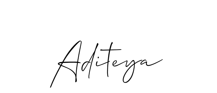 It looks lik you need a new signature style for name Aditeya. Design unique handwritten (Allison_Script) signature with our free signature maker in just a few clicks. Aditeya signature style 2 images and pictures png