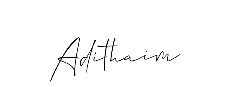 How to Draw Adithaim signature style? Allison_Script is a latest design signature styles for name Adithaim. Adithaim signature style 2 images and pictures png