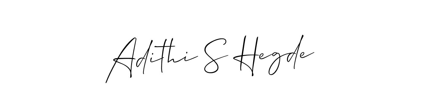 Adithi S Hegde stylish signature style. Best Handwritten Sign (Allison_Script) for my name. Handwritten Signature Collection Ideas for my name Adithi S Hegde. Adithi S Hegde signature style 2 images and pictures png