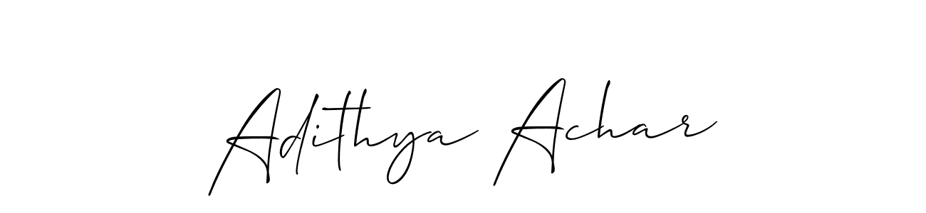 It looks lik you need a new signature style for name Adithya Achar. Design unique handwritten (Allison_Script) signature with our free signature maker in just a few clicks. Adithya Achar signature style 2 images and pictures png